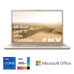 ヨドバシ.com - 富士通 FUJITSU ノートパソコン/FMV AHシリーズ/16.0型 WUXGA/Core i7 1255U/メモリ  16GB/SSD 512GB/スーパーマルチドライブ/Windows11 Home/Office Home and Business  2024/顔認証/ベージュゴールド/ヨドバシカメラ限定モデル FMVA55J3GC 通販【全品無料 ...