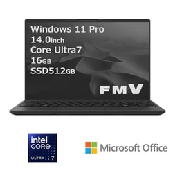 ヨドバシ.com - 富士通 FUJITSU モバイルパソコン FMV/UHシリーズ/14.0型 WUXGA/Core Ultra 7  155U/メモリ 16GB/SSD 512GB/Windows 11 Pro/Office Home and Business  2024/ピクトブラック FMVUXJ3B 通販【全品無料配達】