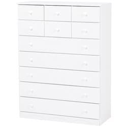 チェスト 幅87×奥行37（取っ手2cmを含む）×高さ116cm MCH-6895WH