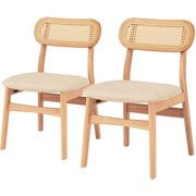 チェア2点セット 幅46.5×奥行54.5×高さ76×座面高42cm FL-8654NA-2S