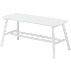 ダイニングベンチ 幅91×奥行44×高さ40cm BB-8625WH
