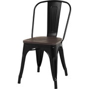 ダイニングチェア 幅44×奥行53×高さ83.5×座面高【レザー】45.5【ウッド】44.5cm LC-4670WDBR