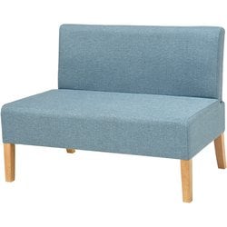 ダイニングソファ2P 幅105×奥行64.5×高さ77×座面高42cm FL-8615NA-BL