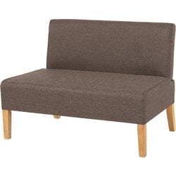 ダイニングソファ2P 幅105×奥行64.5×高さ77×座面高42cm FL-8615NA-BR