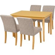 ダイニング5点セット テーブル:幅110×奥行70×高さ70.5cm/チェア:幅43×奥行57×高さ81×座面高44cm VDS-7301NABE-5S