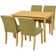 ダイニング5点セット テーブル:幅110×奥行70×高さ70.5cm/チェア:幅43×奥行57×高さ81×座面高44cm VDS-7301NAGR-5S