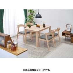 ダイニング5点セット テーブル：幅120×奥行75×高さ70cm/チェア：幅50.5×奥行57.5×高さ72.5×座面高43cm MI-861011NALGY5S