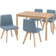 SH-8618LNT-BL-5S [ダイニング5点セット テーブル：幅110×奥行70×高さ72cm/チェア：幅44×奥行51×高さ74×床面高41cm]