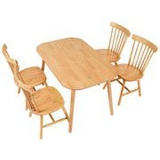 BT-8626-42-LNT-5S [ダイニング5点セット テーブル：幅120×奥行75×高さ70cm/チェア：幅50×奥行55×高さ85×座面高42cm]