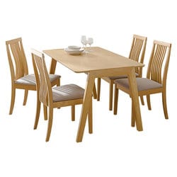ダイニング5点セット テーブル：幅120×奥行75×高さ70cm/チェア：幅44×奥行50.5×高さ86×座面高43cm MI-860935NABE-5S