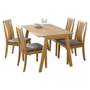 ダイニング5点セット テーブル:幅120×奥行75×高さ70cm/チェア:幅44×奥行50.5×高さ86×座面高43cm MI-860935NALGY-5S