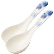 萬古焼 小レンゲ 16cm 2個セット 水玉 18425（2）