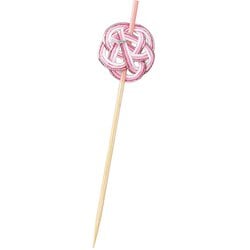 竹製品 飾り串 ピック 9cm 5本組 推し色PICS/天然竹/日本製/小梅串 19015