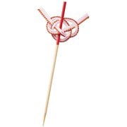竹製品 飾り串 ピック 9cm 5本組 推し色PICS/天然竹/日本製/祝い串 19016