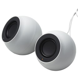 パソコン用2.0chスピーカー Stina（スティーナ） Bluetooth/USB Type-C/USB-A/3.5mm 4.4W USB給電 コントローラー付 ホワイト SP-P10CUBWH
