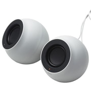パソコン用2.0chスピーカー Stina(スティーナ) Bluetooth/USB Type-C/USB-A/3.5mm 4.4W USB給電 コントローラー付 ホワイト SP-P10CUBWH