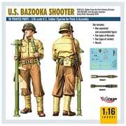 MR160001 1/16 WW2 米歩兵立像＋バズーカ 3Dプリント [組立式プラスチックモデル]