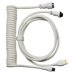 コイルケーブル USB TypeC-A （ホワイト） GRT053-WHT-ONE