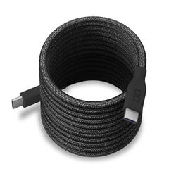 スパイラルケーブル USB-C to USB-C 2m PD240W対応 ライトブラック CIO-NLSC30000-CC2-LBK
