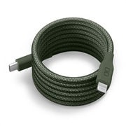 スパイラルケーブル USB-C to Lightning 60W 1m モスグリーン CIO-NLSC30000-CL1-MGR