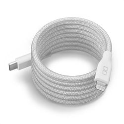 スパイラルケーブル USB-C to Lightning 60W 1m ナチュラルホワイト CIO-NLSC30000-CL1-NWH