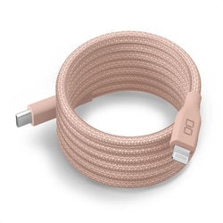 スパイラルケーブル USB-C to Lightning 60W 1m シェルピンク CIO-NLSC30000-CL1-SPK