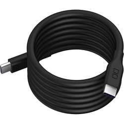 スパイラルシリコンケーブル USB-C to USB-C 1m PD240W出力対応 ブラック CIO-SLSC30000-CC1-BK