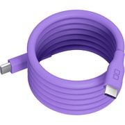 スパイラルシリコンケーブル USB-C to USB-C 1m PD240W出力対応 パープル CIO-SLSC30000-CC1-PP