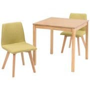 ダイニング3点セット テーブル：幅75×奥行75×高さ72cm/チェア：幅44×奥行51×高さ74×床面高41cm SH-8620LNT-22GR-3S