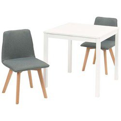 ダイニング3点セット テーブル：幅75×奥行75×高さ72cm/チェア：幅44×奥行51×高さ74×床面高41cm SH-8620WH-22GY-3S