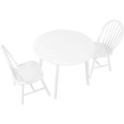 SH-8640-24-WH-3S [ダイニング3点セット テーブル：幅90×奥行90×高さ70cm/チェア：幅47×奥行52×高さ88×座面高42cm]