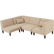 フラットS-BE-4S [ソファ4点セット 1P：幅71×奥行71×高さ66/53×座面高33/20cm/コーナー：幅71×奥行71×高さ66/53×座面高33/20cm]