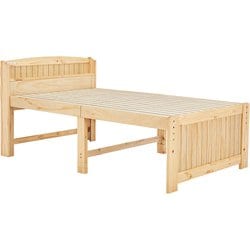 セミダブルミドルベッド 幅124×奥行211×高さ99×床面高52/57/62cm MB-5916SD-NA