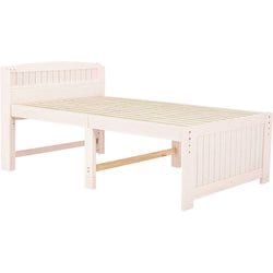セミダブルミドルベッド 幅124×奥行211×高さ99×床面高52/57/62cm MB-5916SD-WS