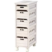 ストッカー 幅25×奥行40×高さ79cm MUD-6781WS