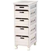 ストッカー 幅30×奥行40×高さ79cm MUD-6782WS