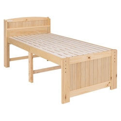 シングルミドルベッド 幅102×奥行211×高さ99×床面高52/57/62cm MB-5916S-NA