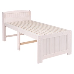 シングルミドルベッド 幅102×奥行211×高さ99×床面高52/57/62cm MB-5916S-WS