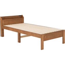 シングルベッド 幅97.5×奥行211.5×高さ72×床面高31/36/41cm MB-5164S-LBR