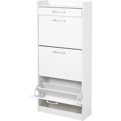 シューズラック 幅62×奥行24×高さ136.5cm RSR-1705WH