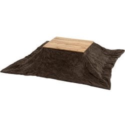 こたつ+うす掛け布団 2点セット こたつ：幅75×奥行60×高さ36.5cm/掛ふとん：195×180cm カルテス7560+ビケ7560BR