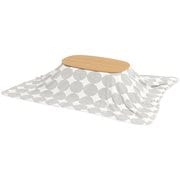 こたつ+うす掛け布団 2点セット こたつ:幅90×奥行50×高さ35.5cm/掛ふとん:210×170cm カルミナ950NA+スノウ950SGY
