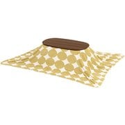 こたつ+うす掛け布団 2点セット こたつ:幅90×奥行50×高さ35.5cm/掛ふとん:210×170cm カルミナ950WN+スノウ950SGR