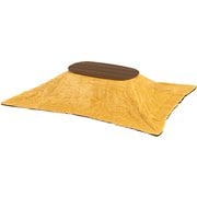 こたつ+うす掛け布団 2点セット こたつ：幅90×奥行50×高さ35.5cm/掛ふとん：210×170cm カルミナ950WN+ビケ950YE