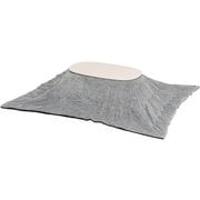 こたつ+うす掛け布団 2点セット こたつ:幅90×奥行50×高さ35.5cm/掛ふとん:210×170cm カルミナ950WS+ビケ950GY
