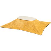 こたつ+うす掛け布団 2点セット こたつ：幅90×奥行50×高さ35.5cm/掛ふとん：210×170cm カルミナ950WS+ビケ950YE
