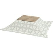 こたつ+うす掛け布団 2点セット こたつ:幅75×奥行60×高さ37/42cm/掛ふとん:195×180cm アルテナ7560ANA+スノウ7560TGY