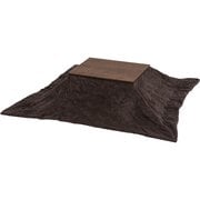 こたつ+うす掛け布団 2点セット こたつ:幅75×奥行60×高さ37/42cm/掛ふとん:195×180cm アルテナ7560+ビケ7560BR
