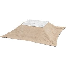 こたつ+うす掛け布団 2点セット こたつ：幅75×奥行60×高さ40cm/掛ふとん：195×180cm アルラ7560MWH+ビケ7560BE