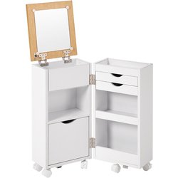 コスメワゴン 幅30.5×奥行34.5×高さ64cm MUD-6678WH